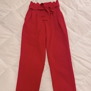Paperbag waist trousers